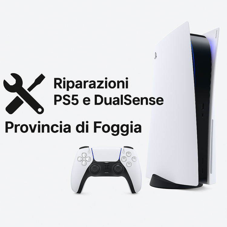 Riparazione PS5 e DualSense in provincia di Foggia – Assistenza console e controller da Pro Game