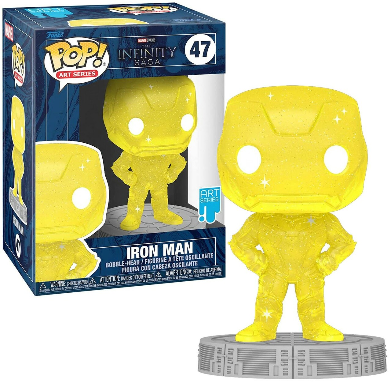 Marvel: Infinity Saga Artist Series - 47 Iron Man (Yellow) 9Cm