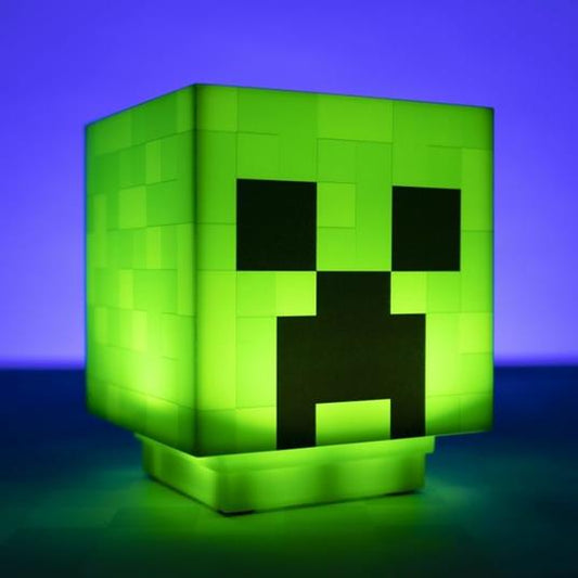 Mini Lampada Charged Creeper Light Minecraft (verde)