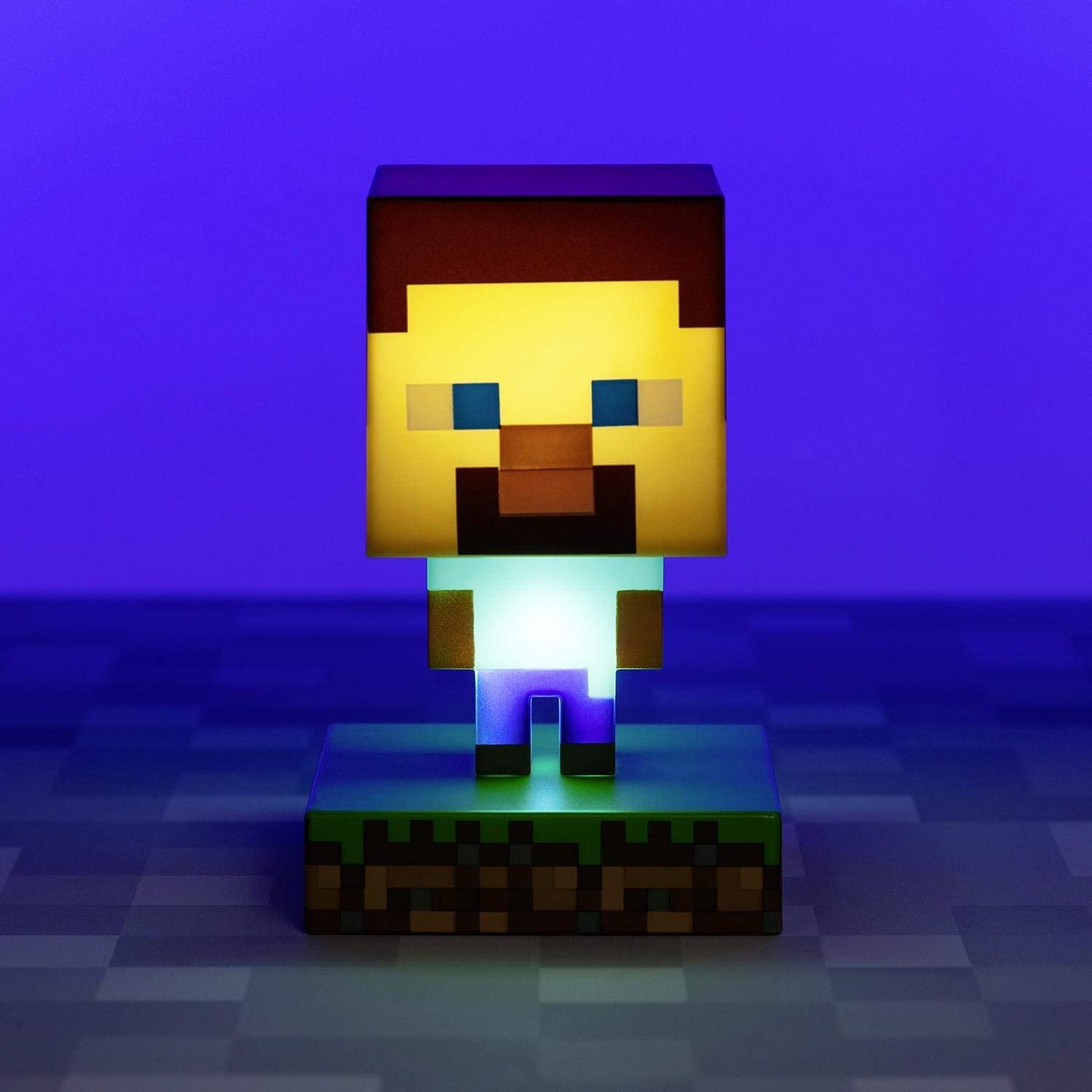 Mini Lampada da Notte 3D Minecraft Steve